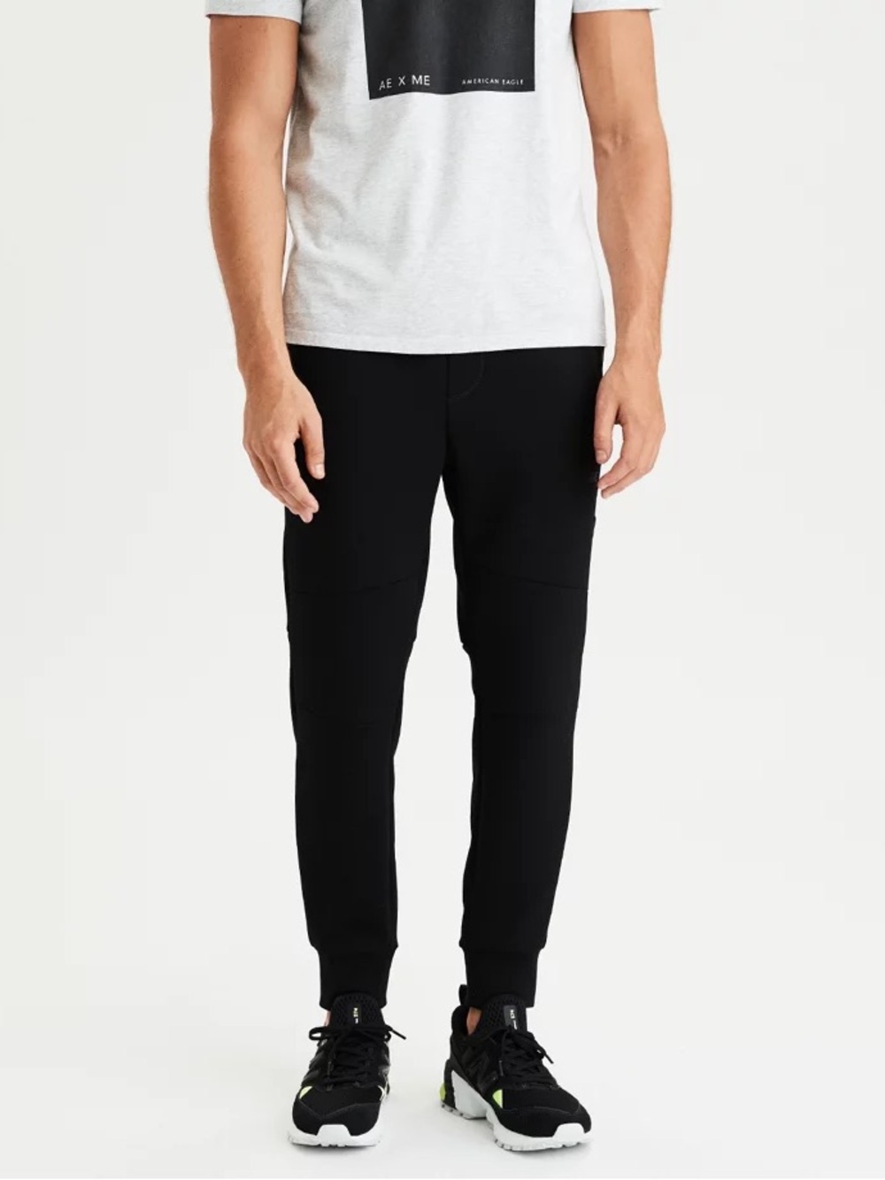 Mens American Eagle Flex Active Black Joggers